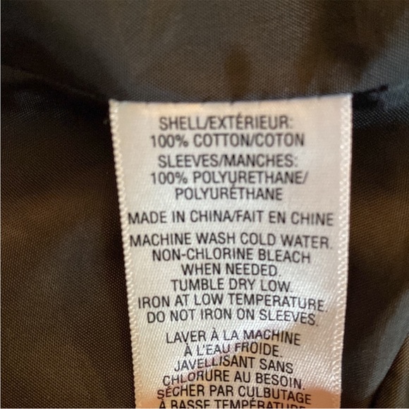 Women’s Camo & Faux Leather Light Jacket - Picture 8 of 10